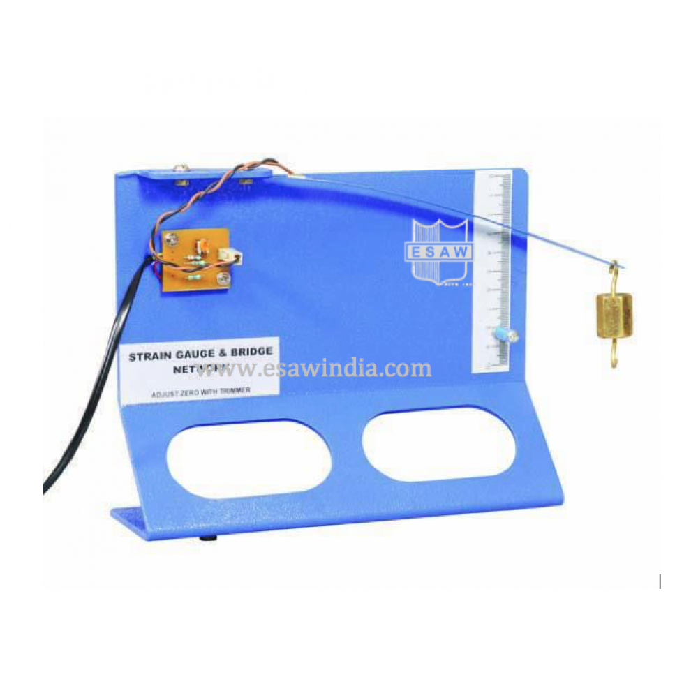 🖼️ Image ALT Tags:

"Strain Gauge Apparatus for Engineering Colleges"

"ESAW Electrical Resistance Strain Measurement Kit"

"Physics Lab Strain Gauge Setup for Stress Analysis"

"Strain Gauge for Mechanics Lab Experiments"