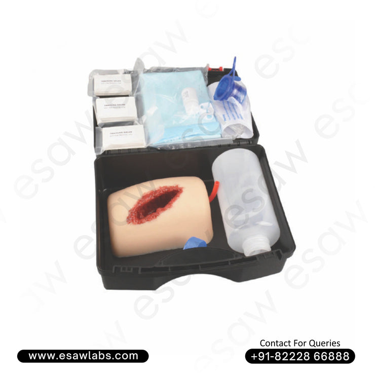 Thigh Laceration Wound Packing Trainer Kit – Realistic Bleeding Control &amp; Trauma Simulation Model