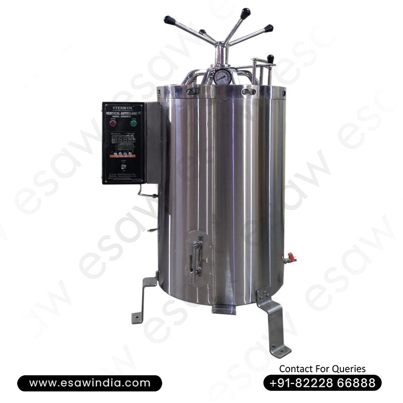 Image ALT Tags:

"Vertical Autoclave for School and College Chemistry Labs"

"ESAW Stainless Steel Lab Autoclave with Vertical Load"

"Affordable Autoclave for Science and Medical Labs India"