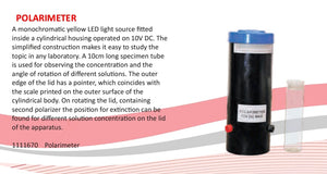 ALT Tags for Product Images:

"Polarimeter for Chemistry Lab Optical Activity Experiment"

"ESAW LO-348 Polarimeter for Schools and Colleges"

"Science Equipment India – Polarimeter for Students"

"Educational Polarimeter for Bulk Lab Supply"