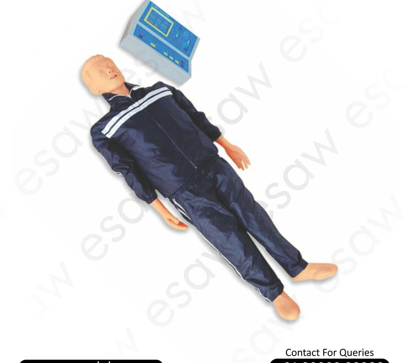 Whole Body CPR Training Manikin with Monitor and Printer – Advanced Adult Simulation for Comprehensive CPR Training