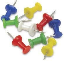 Buy ESAW Round Iron Drawing Pins – Golden & Multicolor Box for School, Office, Labs